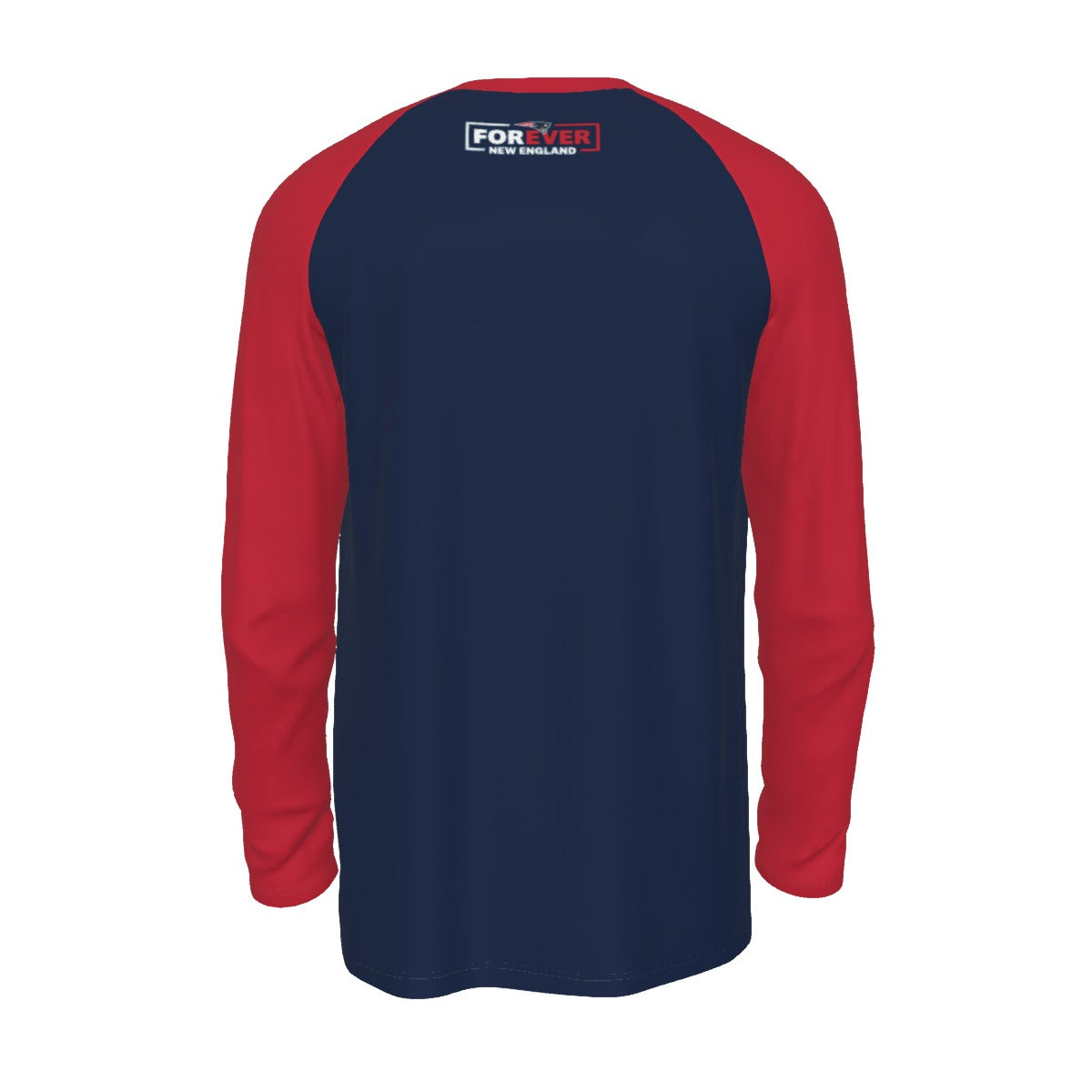 New England Football Game Day All-Over Print Men's Raglan Long Sleeve T-shirt  | 190GSM Cotton