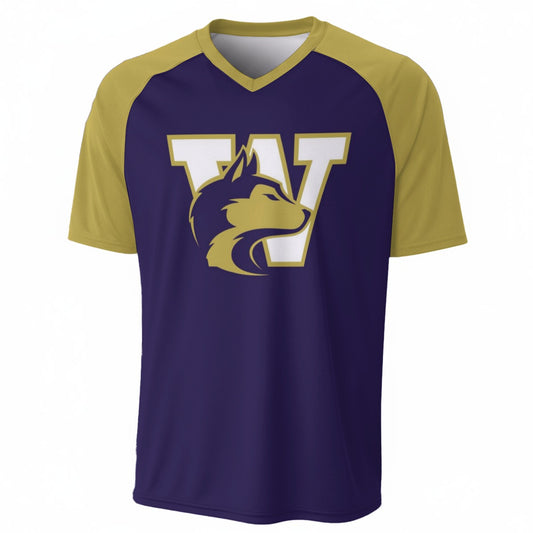 Washington - Huskies Men’s V-Neck Short Sleeve T-Shirt