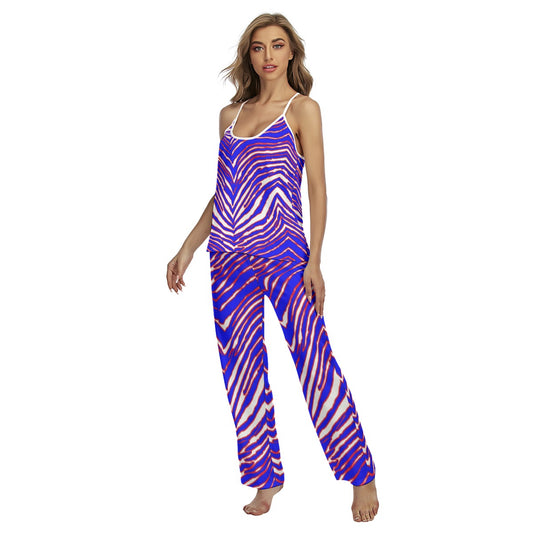 Buffalo Bills Zubaz Women's Cami Pajamas Set