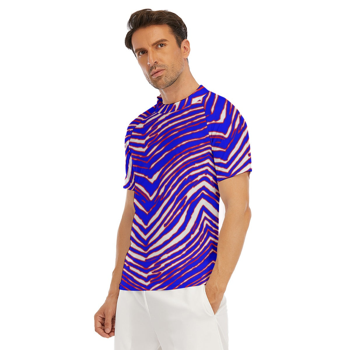 Buffalo Bills Zubaz Men's Tight Surf Clothing With Half Sleeves