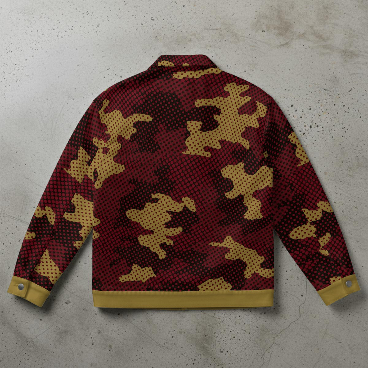 Urban Legend Florida State  Garnet Gold Camo Unisex Collared Jacket