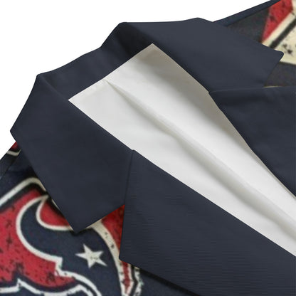 Houston Texans Suit Flat Lapel Collar Blazer