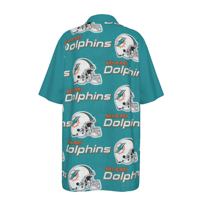 Miami Football Game Day All-Over Print Teenage Polo Collar Jersey