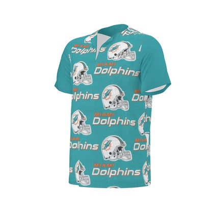 Miami Football Game Day All-Over Print  Men's African Dashiki Shirt