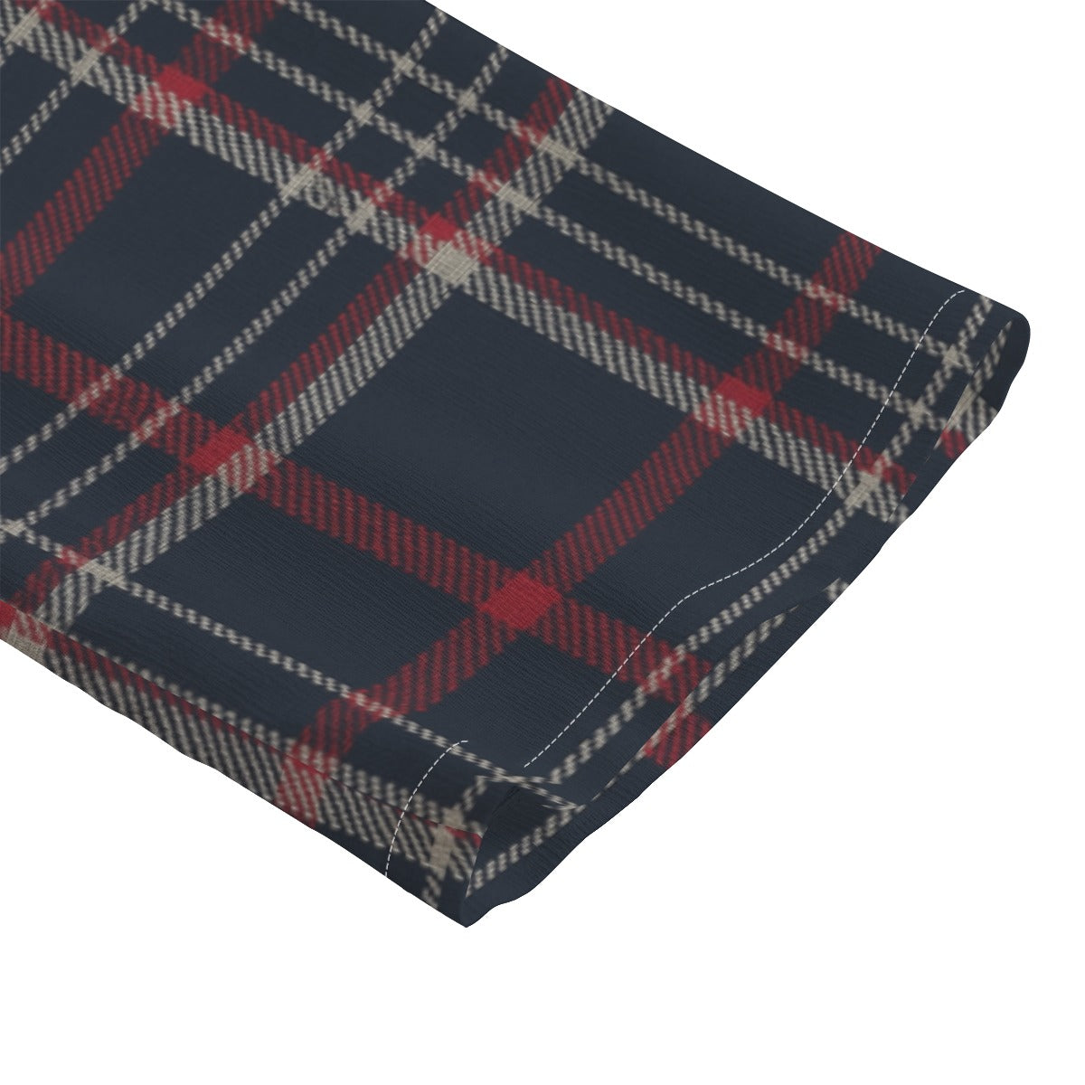 Connecticut tartan plaid Women's Chiffon Shirt With Elbow Sleeve