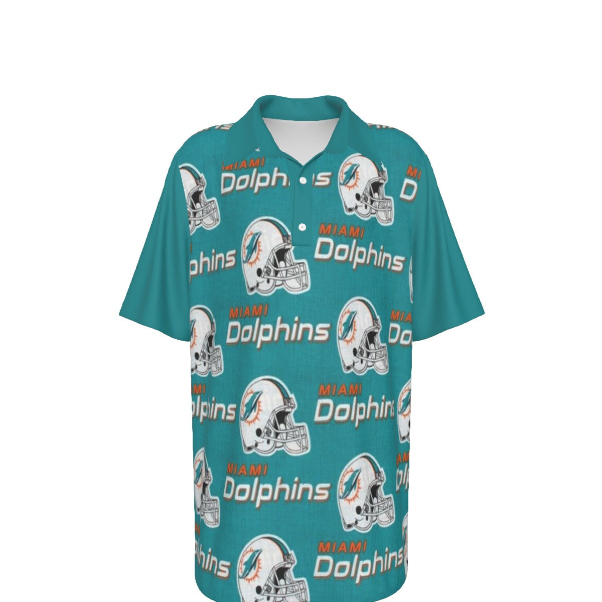 Miami Football Game Day All-Over Print Teenage Polo Collar Jersey |210GSM