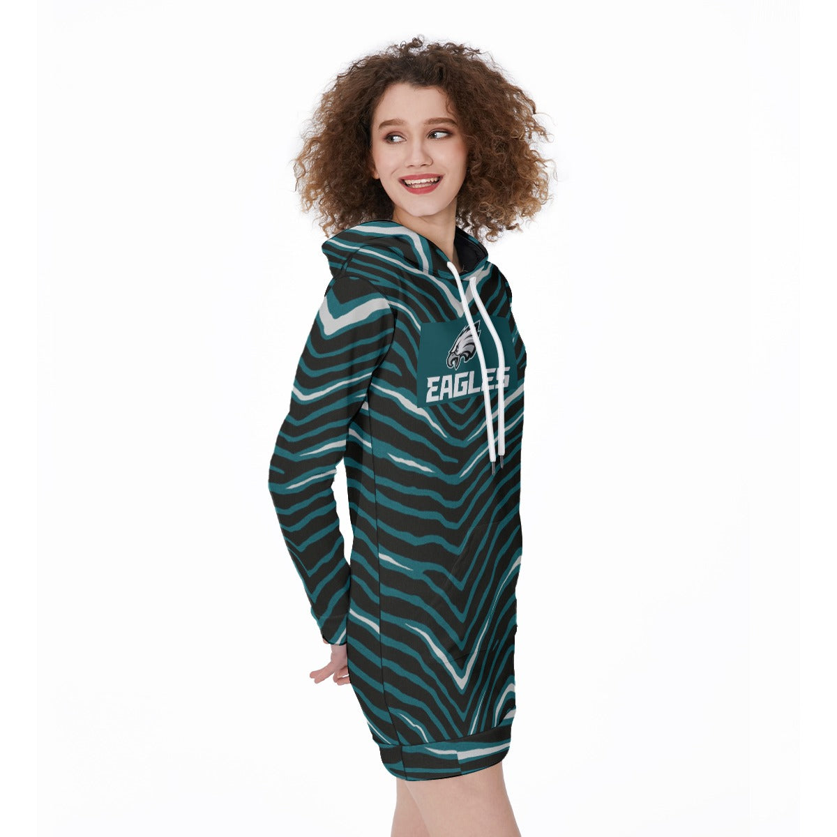 Philadelphia Football Game Day All-Over Print Women's Long Hoodie