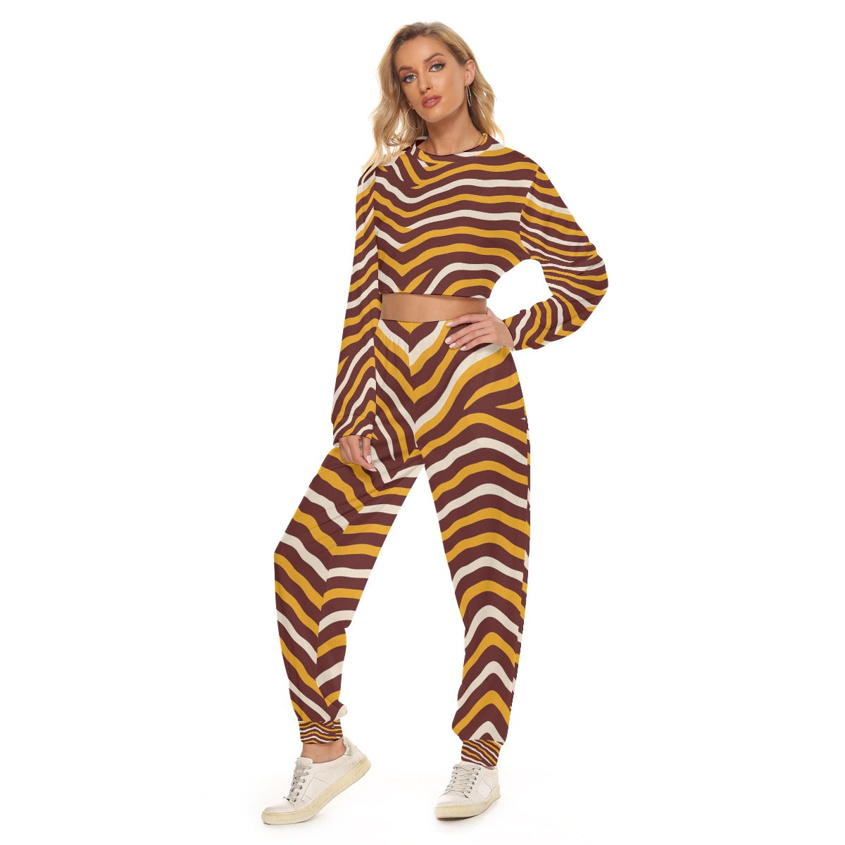 Washington Commanders Women's Crop Sweatshirt Suit