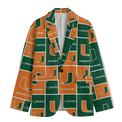 Miami - Hurricanes Lapel Collar Blazer