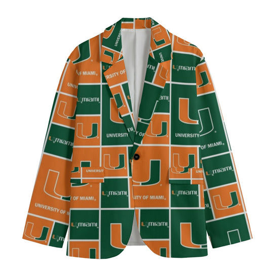 Miami - Hurricanes Lapel Collar Blazer