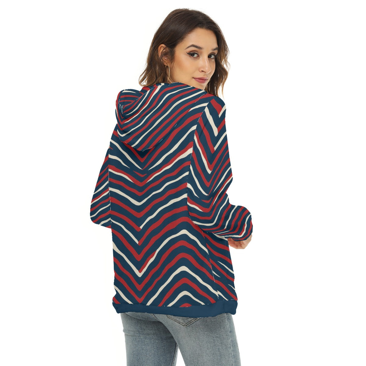 SD HUESCA Women's Borg Fleece Hoodie With Half Zip