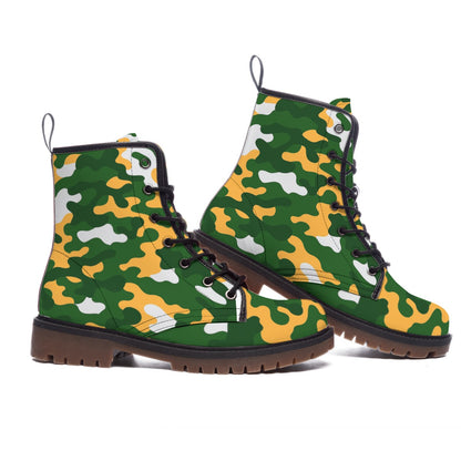 Green Bay Football Game Day All-Over Print Men's Martin Short Boots