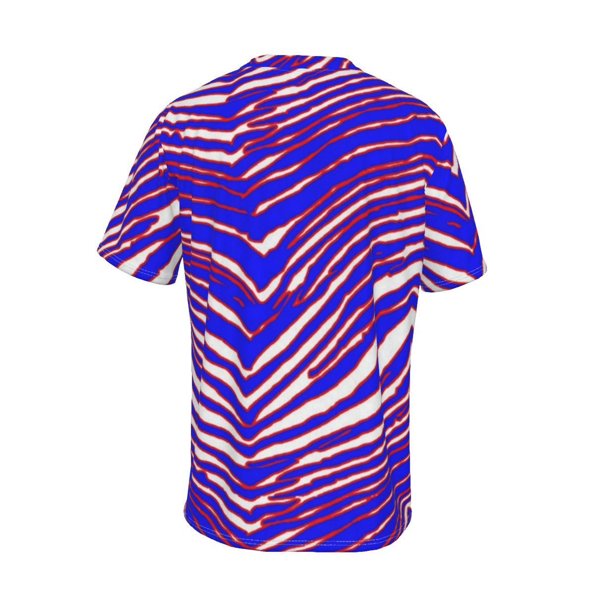 Buffalo Bills Zubaz Men's Short Sleeve T-shirt with Neckline Tie