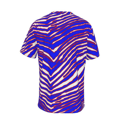 Buffalo Bills Zubaz Men's Short Sleeve T-shirt with Neckline Tie