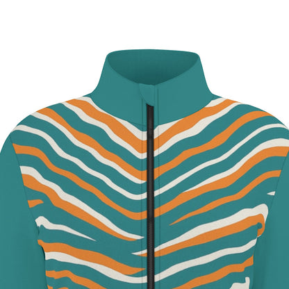 Miami Football Game Day All-Over Print Women's Long Sleeve Thumbhole Jacket