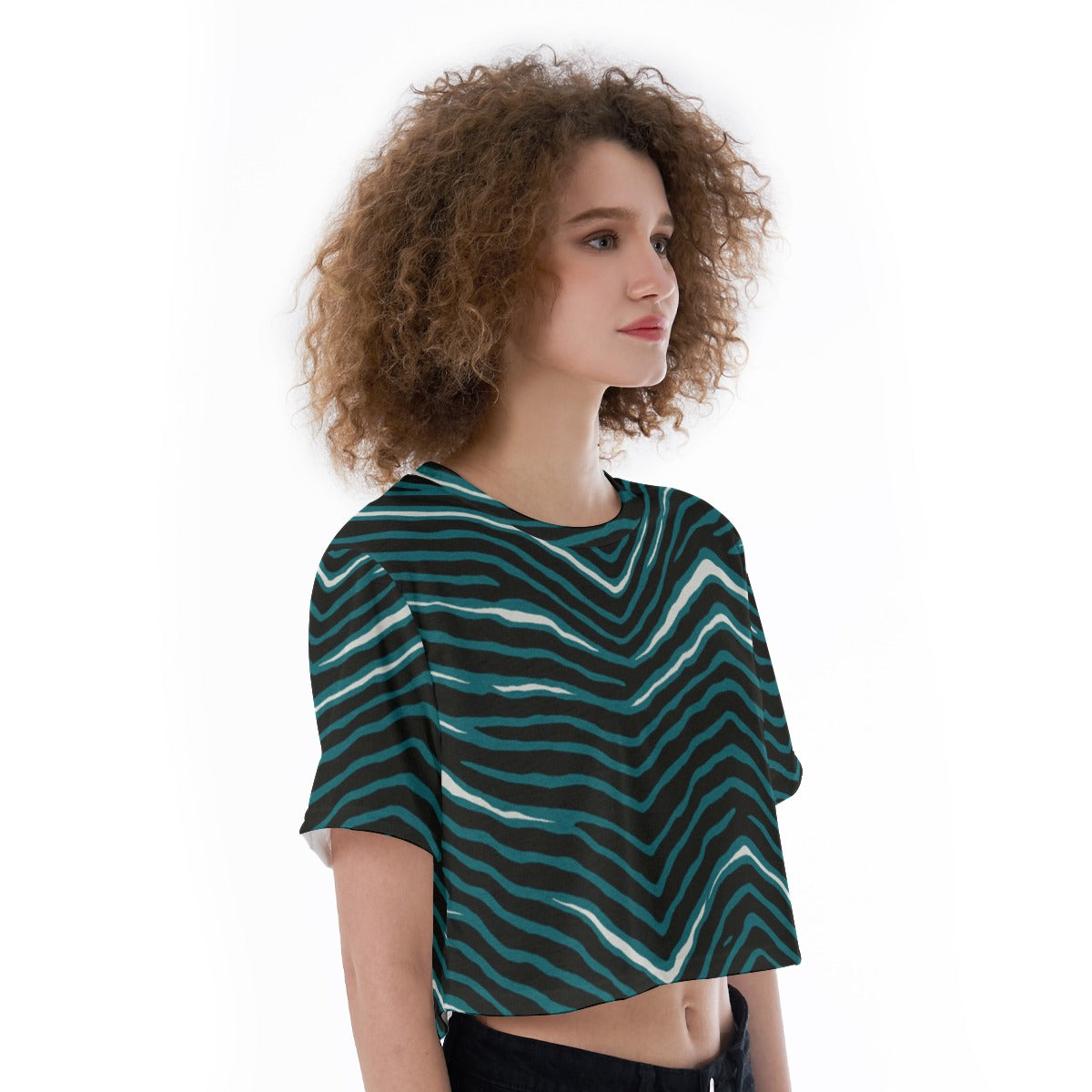 Philadelphia Football Game Day All-Over Print Cropped T-Shirt
