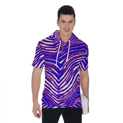 Buffalo Bills Zubaz Men's Short Sleeve Hoodie T-Shirt
