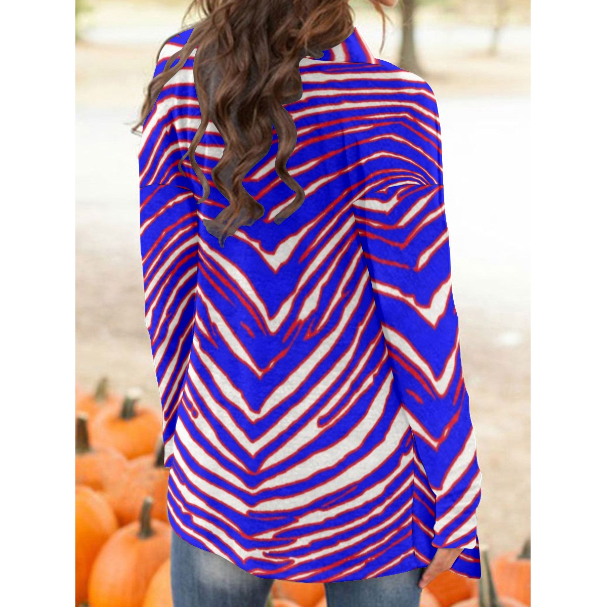 Buffalo Bills Zubaz Women's Cardigan With Long Sleeve