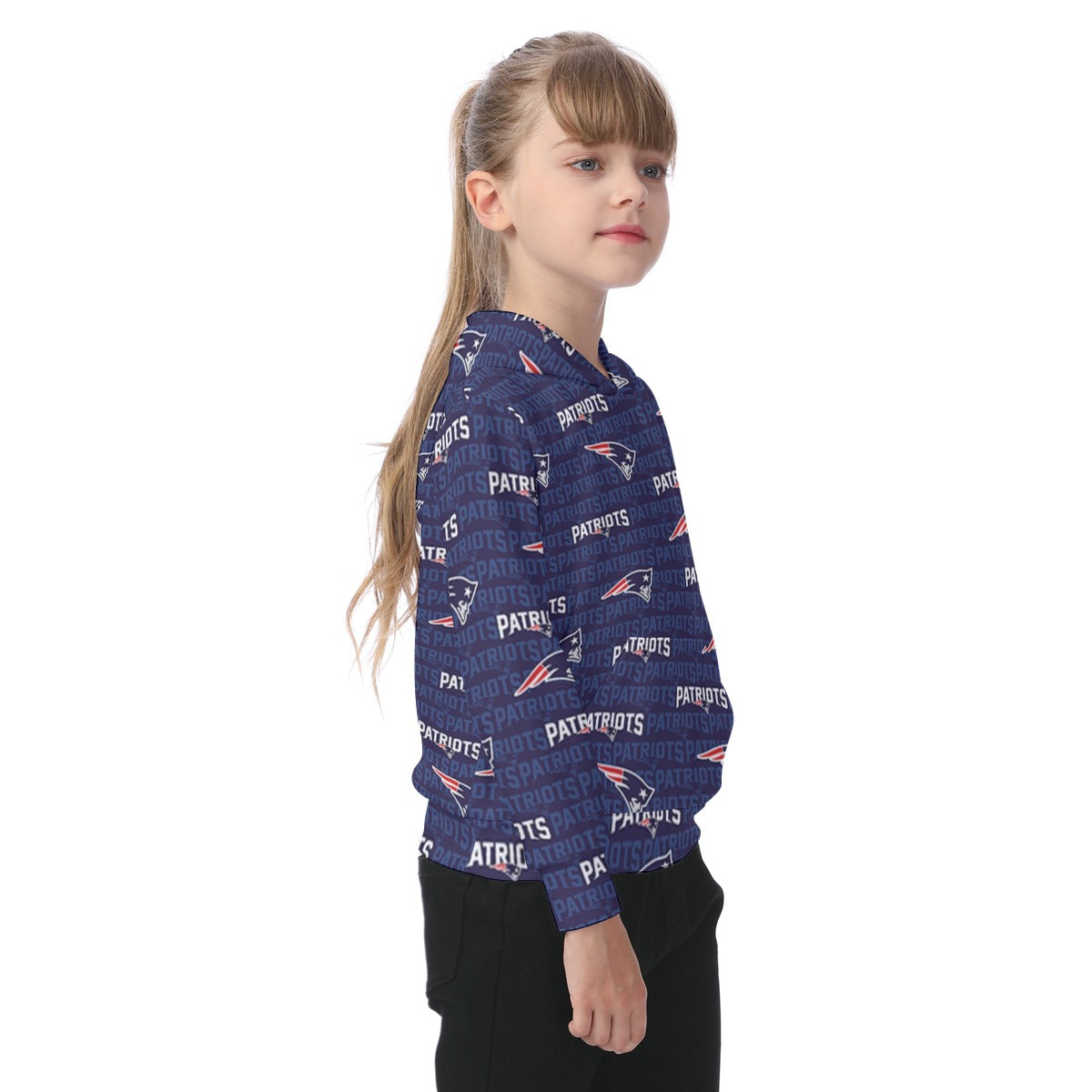 New England Football Game Day All-Over Print Kid's Heavy Fleece Hoodie
