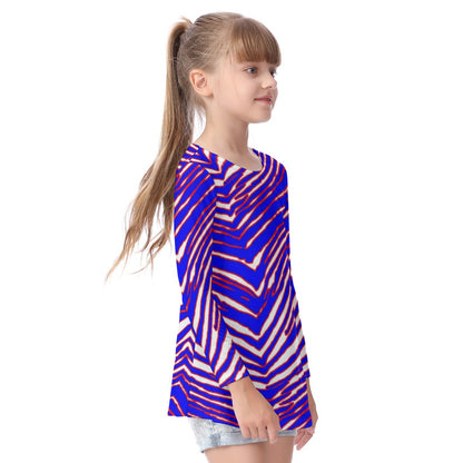 Buffalo Bills Zubaz Kid's Long Sleeve O-neck T-shirt