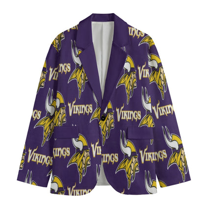 Minnesota Vikings suit Flat Lapel Collar Blazer