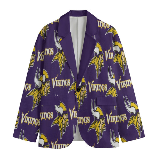 Minnesota Vikings suit Flat Lapel Collar Blazer