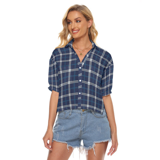 Penn State Tartan Plaid Nittany Lions  Women's V-neck Shirts