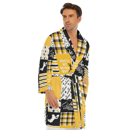 All-Over Print Men's Borg Fleece Robe