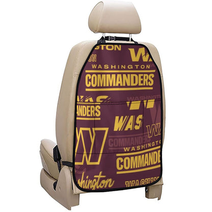 Washington Commanders Car Seat Back Storage Bag
