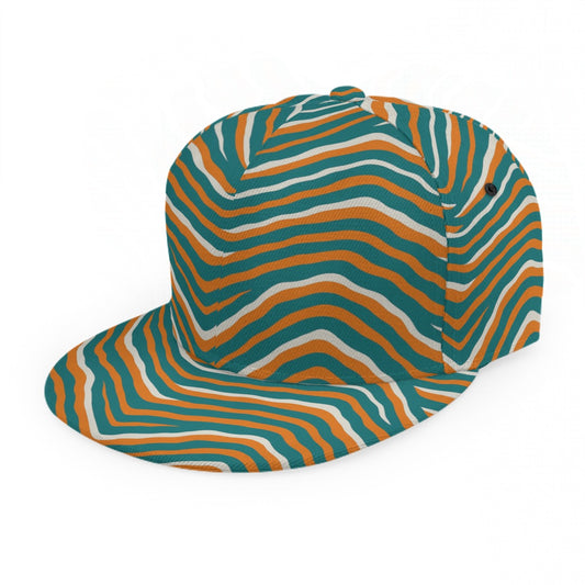 Miami Football Game Day Baseball Cap With Flat Brim