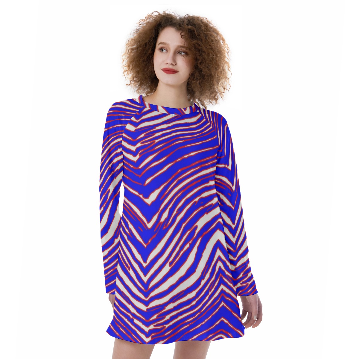 Buffalo Bills Zubaz Women's Raglan Sleeve Dress
