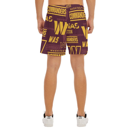 Washington Commanders Men's Side Split Running Sport Shorts