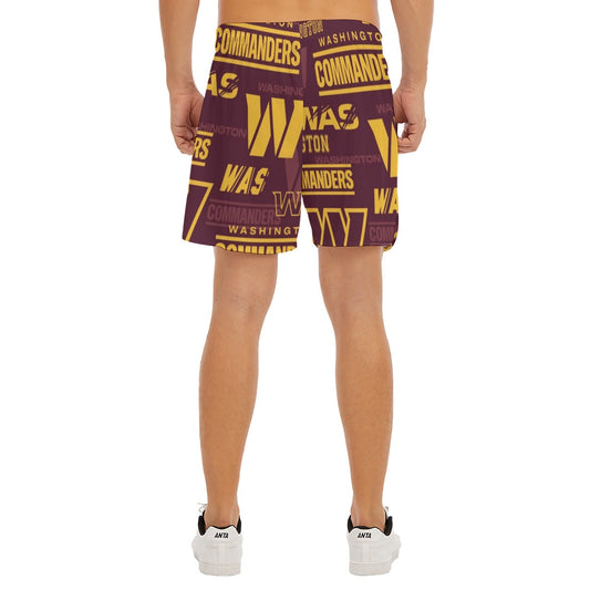 Washington Commanders Men's Side Split Running Sport Shorts