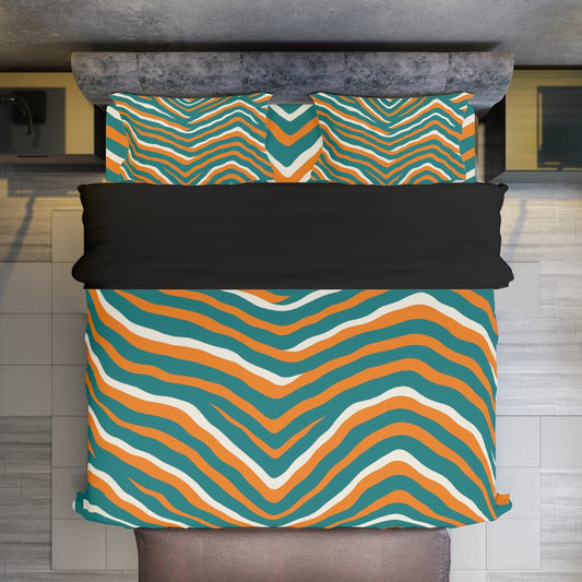 Miami Football Game Day Four-piece Duvet Cover Set | Widened