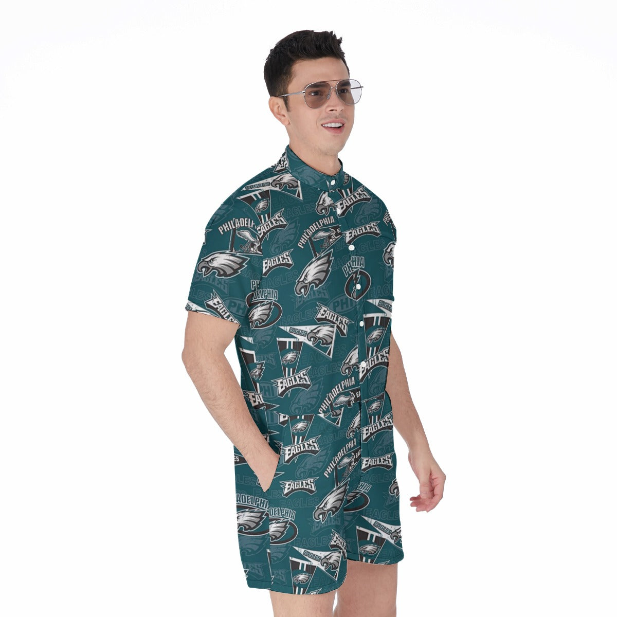 Philadelphia Football Game Day All-Over Print Men's Rompers