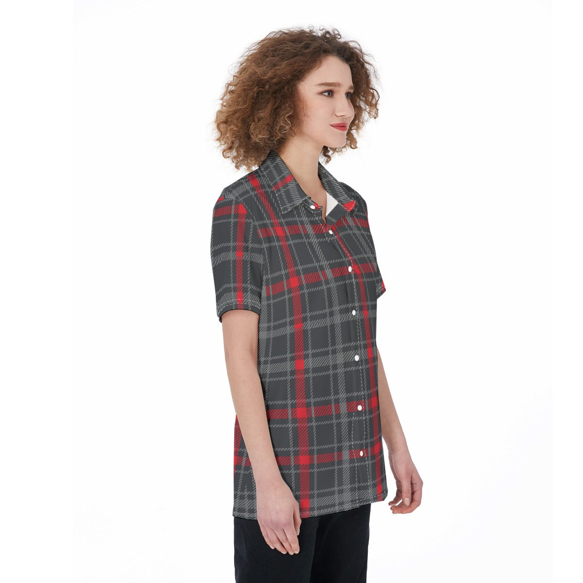 New Mexico Tartan Plaid Lobos Women's Shirt