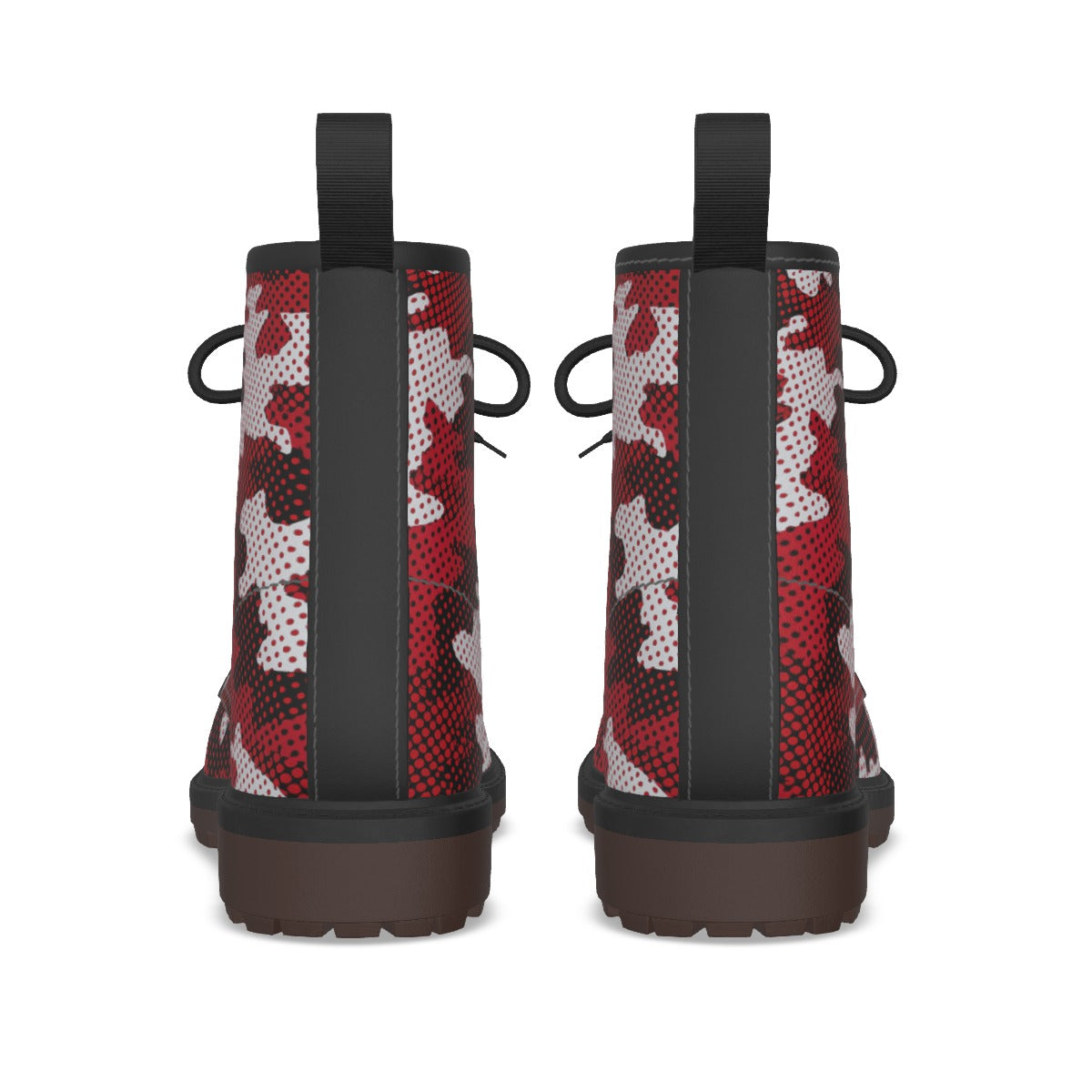Urban Legend Alabama Crimson and White Camo Martin Short Boots – Bold College Game Day Streetwear