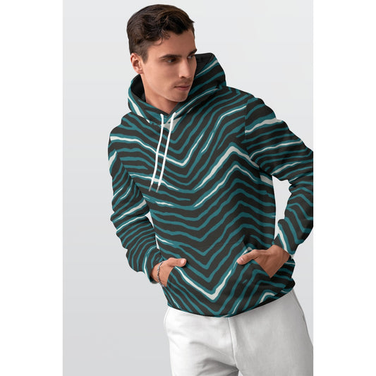 Philadelphia Football Game Day All-Over Print Men's Thicken Pullover Hoodie