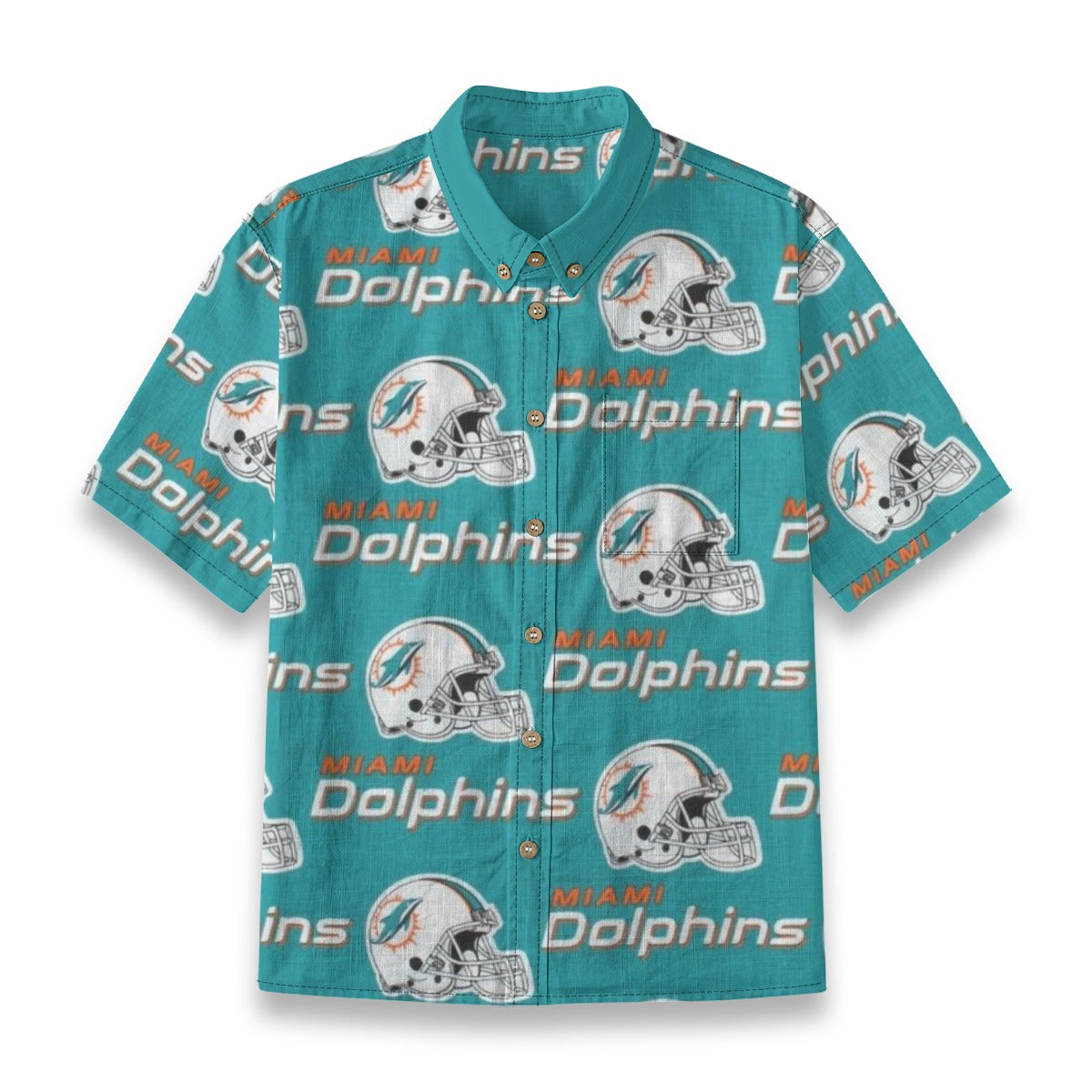 Miami Football Game Day All-Over Print Children's Shirt With Pocket | 125GSM Cotton
