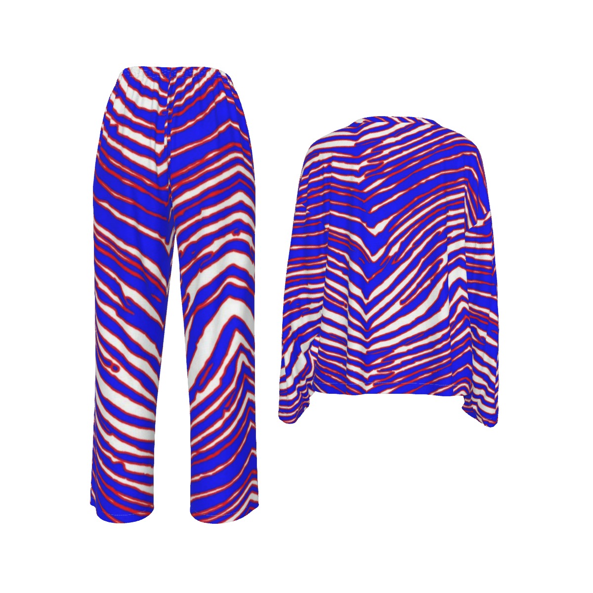 Buffalo Bills Zubaz Women's Casual Long-Sleeves Trouser Suit