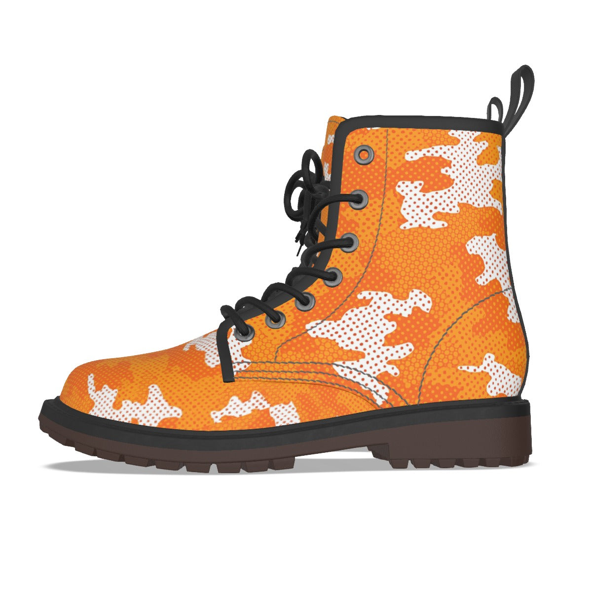 Urban Legend Tennessee Orange and White Camo Martin Short Boots – Volunteers-Inspired Streetwear for