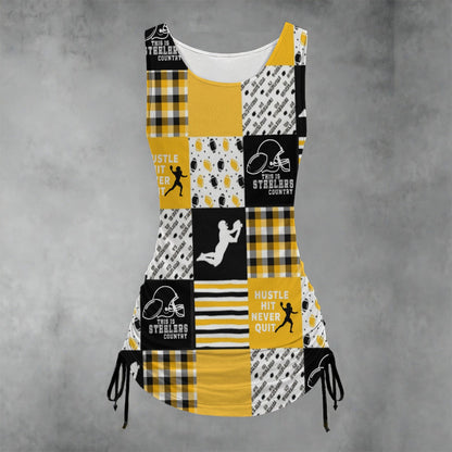 Pittsburgh Steelers All-over print Women's Layered Dress sets