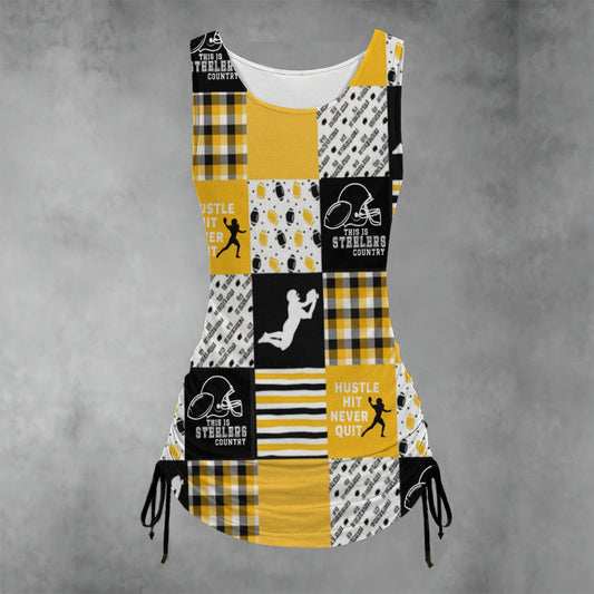 Pittsburgh Steelers All-over print Women's Layered Dress sets