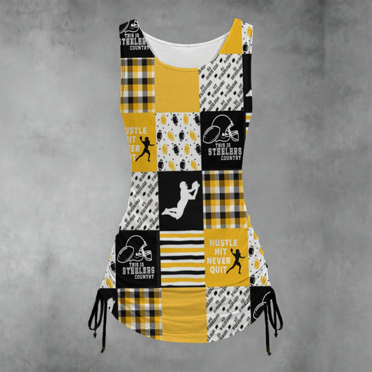 All-over print Women's Layered Dress sets
