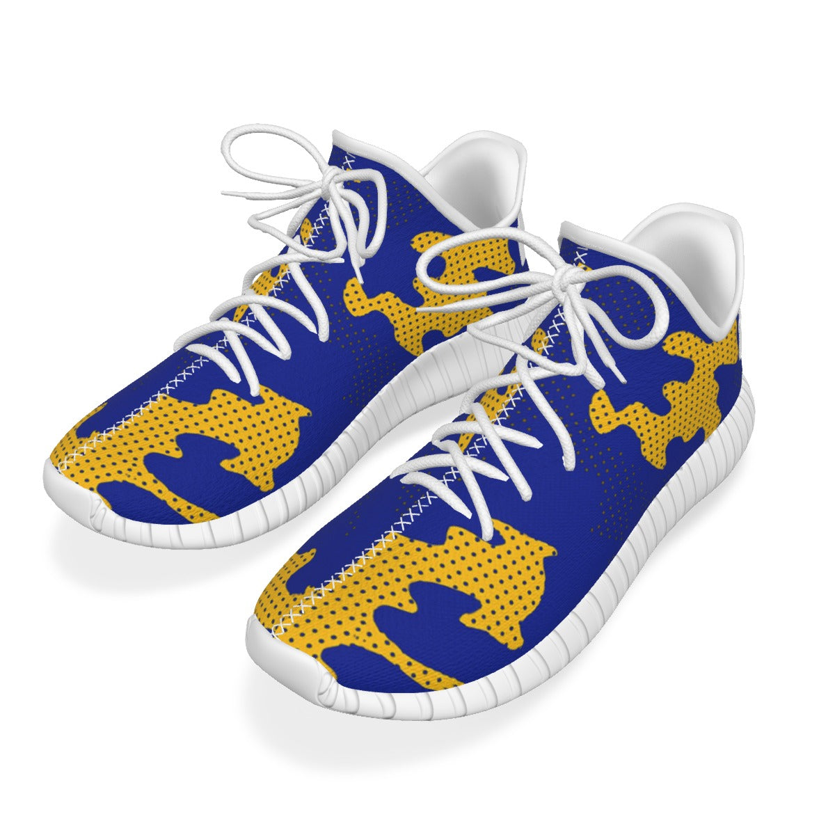 Urban Legend Pittsburgh Panthers Royal Blue Gold White Camo Coconut Sneakers Shoes