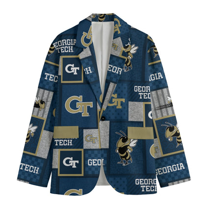 Georgia - Yellow Jackets Game Day Flat Lapel Collar Blazer