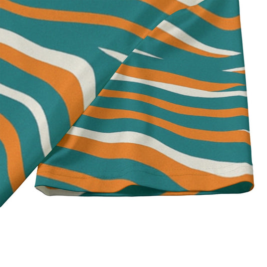 Miami Football Game Day All-over Print Men's Billiard Cloth With Black Zipper