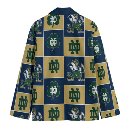 Notre Dame - Fighting Irish Game Day Flat Lapel Collar Blazer