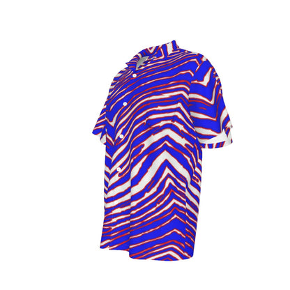 Buffalo Bills Zubaz Men's Hawaiian Shirt With Pocket