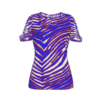 Buffalo Bills Zubaz Women's Ripped T-Shirt